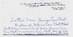 Letter from George VanFleet brother of 
Gettina VanFleet McQuoid, Aunt Mary Cowen,
Aunt Julia Brown, Tom VanFleet and
Aaron VanFleet. George died in the Civil War.
Letter dated 1864 to Uncle John Cowen. 